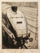 CHRIS D. HOLLAND (TWENTIETH CENTURY) MATCHING PAIR OF ARTIST SIGNED ETCHINGS, heightened in white ?