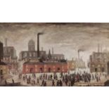 AFTER L.S. LOWRY FIVE COLOUR PRINTS?An Accident? Unsigned, published by Magnus Prints 12? x 20 ½? (