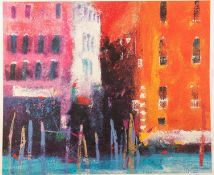 CAROLINE BAILEY SIGNED ARTIST PROOF COLOUR PRINT The Grand Canal Venice 13 ¾? x 16 ½? (35cm x