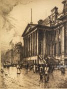 FRED W. GOOLDEN (act. 1903-1918) ARTIST SIGNED ETCHING ?Manchester Royal Exchange? 15? x 11? (38.1cm