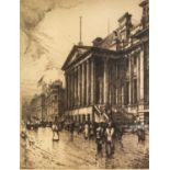 FRED W. GOOLDEN (act. 1903-1918) ARTIST SIGNED ETCHING ?Manchester Royal Exchange? 15? x 11? (38.1cm