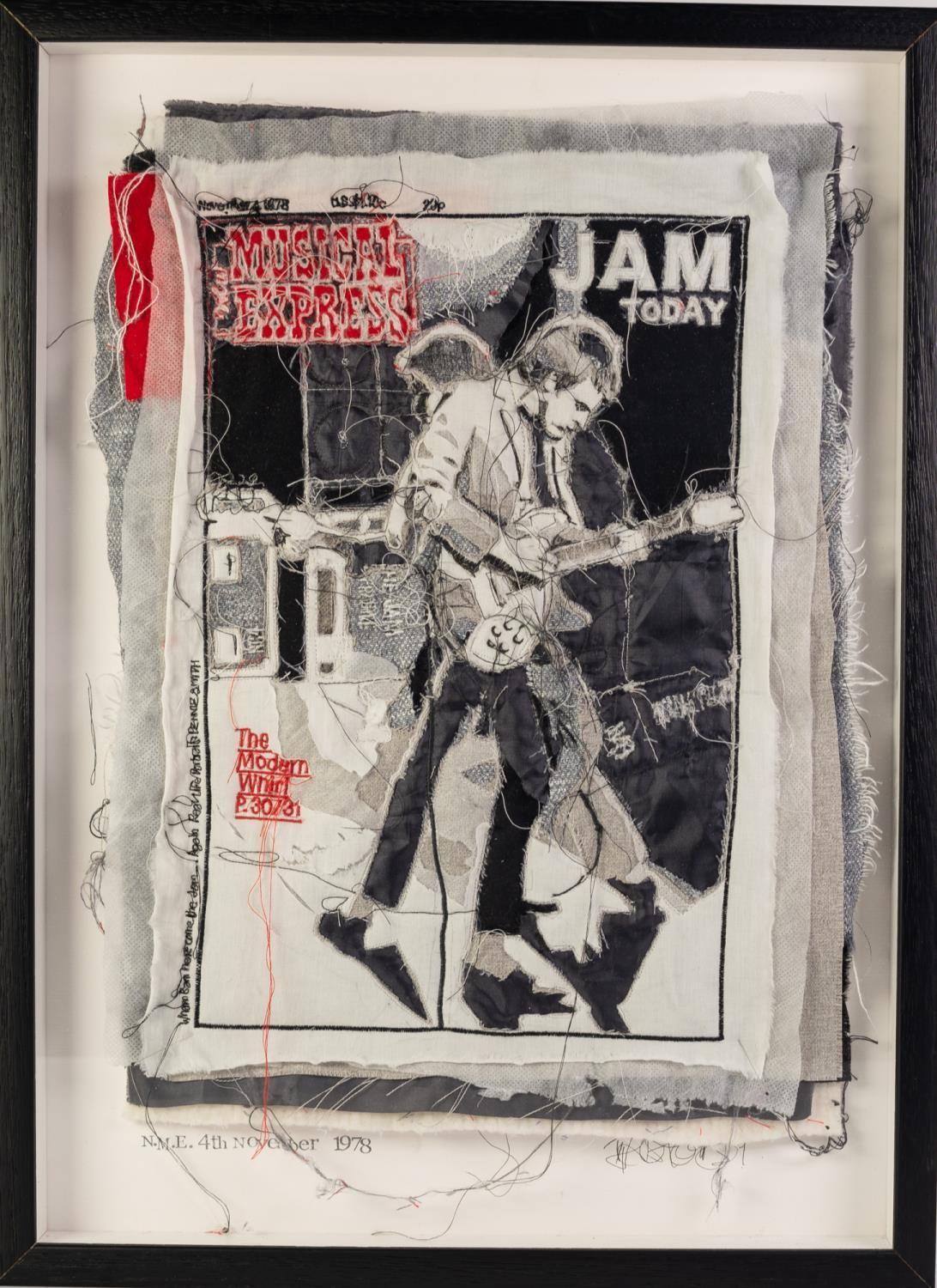 TRACEY COVERLEY (b.1970) FABRIC AND THREAD FROM THE NME COVER SERIES ?N.M.E. 4th NOVEMBER, 1978, The - Image 2 of 2