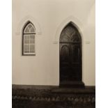 TWO ARTIST SIGNED BLACK AND WHITE PHOTOGRAPHIC PRINTS: JOHNNY DONNELS ?La Madelaine on the