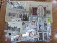 THREE SETS OF JOHN PLAYER CIGARETTE CARDS, loose in specialist polythene ring binder pages, viz film