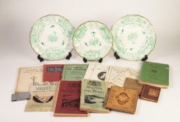 SMALL SELECTION OF EPHEMERAL ITEMS including an 1844 canvas backed, printed on paper '