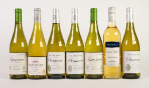 SIX MIXED 75cl BOTTLES OF SANCERRE, FRENCH WHITE WINE: LES CAILLOTTES, MILLESIME, 2014 (x3)TESCO