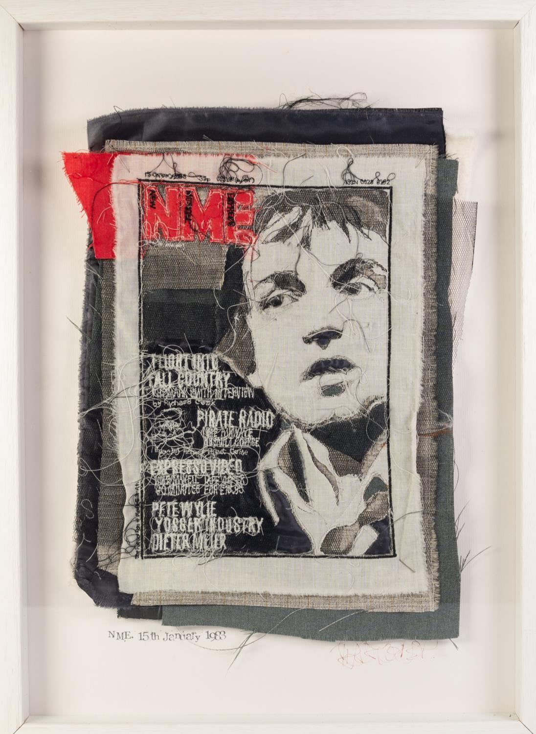 TRACEY COVERLEY (b.1970) FABRIC AND THREAD FROM THE NME COVER SERIES ?N.M.E. 15th JANUARY, 1983?, - Image 2 of 2