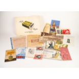 SUNDRY VINTAGE ADVERTISING PIECES AND BROCHURES, including counter top easel card for Old English