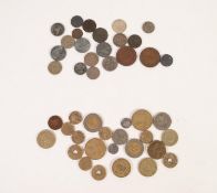 * TWENTY ONE RUSSIAN 19th CENTURY AND LATER SILVER AND COPPER COINS, includes a silver 10 Kopeks