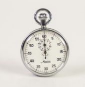 MINERVA CHROMIUM PLATED STOPWATCH, with seconds subsidiary