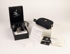 PAIR OF BOXED AS NEW SWAROVSKI 8x20 B OPTIK BINOCULARS with 1991 purchase receipt (£219-67p) and