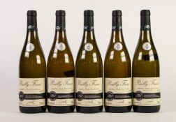 FIVE 75cl BOTTLES OF TESCO FINEST POUILLY-FUME, 2015, FRENCH WHITE WINE, (5)