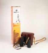 PAIR OF MODERN CARL ZEISS, JENA JENOPTEM 10x50 BARK TEXTURED BINOCULARS, in brown leather case, with
