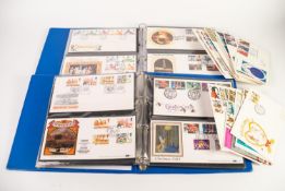 SELECTION OF GB FDCs TO TWO BINDERS, ('84 - '87), ('82 - 84), noted 1948 Olympic set; it should be