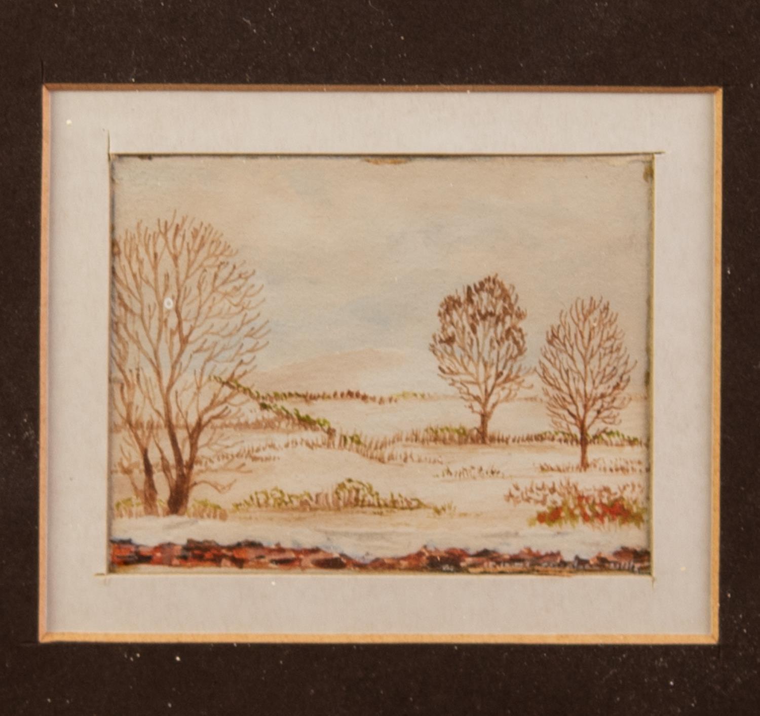 STEPHEN HILLS (TWENTIETH/ TWENTY FIRST CENTURY) FIVE SMALL WATERCOLOUR DRAWINGS Rural scenes Four - Image 2 of 5