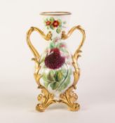 CIRCA 1835, PROBABLY HENRY AND RICHARD DANIEL, STAFFORDSHIRE, PORCELAIN NEO-ROCOCO TWO HANDLED