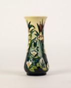 MODERN MOORCROFT POTTERY WAISTED VASE, decorated autour with a tubeline and enamelled design of a