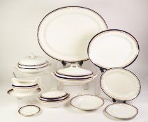 EARLY 20th CENTURY BOOTHS POTTERY 'GEORGIAN' PATTERN PART DINNER SERVICE, approximately 120 pieces