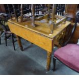 A PINE KITCHEN PEMBROKE TABLE