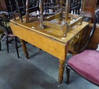 A PINE KITCHEN PEMBROKE TABLE