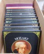 SYNCHRO STEREO BOXED COLLECTION OF 33 1/3 RPM VINYL CLASSICAL RECORDS IN NINE BOXES, EACH THE