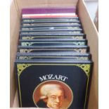 SYNCHRO STEREO BOXED COLLECTION OF 33 1/3 RPM VINYL CLASSICAL RECORDS IN NINE BOXES, EACH THE