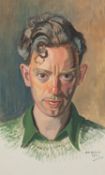 IAN GRANT (1904 - 1993) GOUACHE DRAWING Self Portrait Signed and dated 1941 lower right and labelled