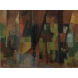 IAN GRANT (1904 - 1993) OIL PAINTING ON BOARD Autumn IV, abstract Signed and dated 1961 lower