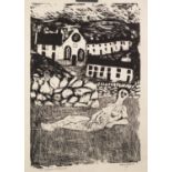 LESLIE JONES (TWENTIETH CENTURY)TWO WORKS ARTIST SIGNED ETCHING?Y Brad? 17 ½? x 13 ½? (44.4cm x 34.