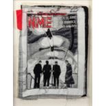 TRACEY COVERLEY (b.1970) FABRIC AND THREAD FROM THE NME COVER SERIES ?N.M.E. 14th JUNE, 1980?, IAN