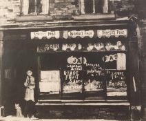 HAROLD RILEY (1934) ARTIST SIGNED LIMITED EDITION MONOCHROME LITHOGRAPH 'Green Grocer's Shop'