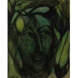 GOLDA ROSE (1921-2016) PEN AND GREEN WASH?Spirit of Sagittari(us)? Signed, titled verso 12 ¼? x 9 ¾?