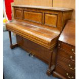 PLEYEL, LYON & CIE, PARIS, FRANCE, UPRIGHT GRAND PIANOFORTE, iron framed and overstrung, in inlaid