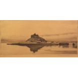 GEOFFREY SNEYD GARNIER (1889 ? 1971) ARTIST SIGNED ETCHING St Michaels Mount Signed and titled in
