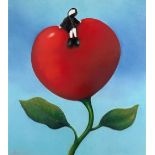 MACKENZIE THORPE (b.1956) ARTIST SIGNED LIMITED EDITION COLOUR PRINT?Love and Life?, 16? x 14? (40.