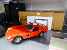 BURAGO DIE CAST MODEL OF A FERRARI, BOXED