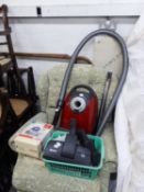 MIELE ?CAT & DOG? CYLINDER VACUUM CLEANER AND AN ELECTRIC FAN ON TALL FLOOR STAND