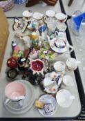 SUNDRY DECORATIVE AND OTHER CHINA INCLUDING; LATE VICTORIAN PART CHINA TEA SET, ROYAL ALBERT TEA