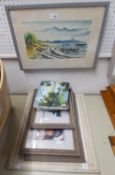 SIX SMALL COLOUR PHOTOGRAPHS OF PROBABLY PERUVIAN CHILDREN IN HATS FRAMED ALIKE, ANOTHER OF A GIRL