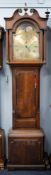 LATE EIGHTEENTH CENTURY OAK LONG CASED CLOCK WITH ROLLING MOON PHASE, SIGNED SMITH, CHESTER, the