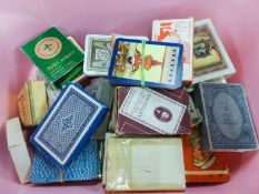 FORTY SEVEN PACKS OF PLAYING CARDS, UK and ABROAD, many still in original packets, completeness