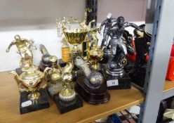 A NUMBER OF FOOTBALL AND OTHER TROPHIES