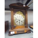 EARLY TWENTIETH CENTURY MANTEL CLOCK, WITH JUNGHANS 8 DAYS MOVEMENT STRIKING ON A COILED  GONG