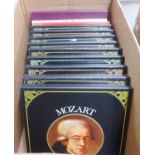 SYNCHRO STEREO BOXED COLLECTION OF 33 1/3 RPM VINYL CLASSICAL RECORDS IN NINE BOXES, EACH THE