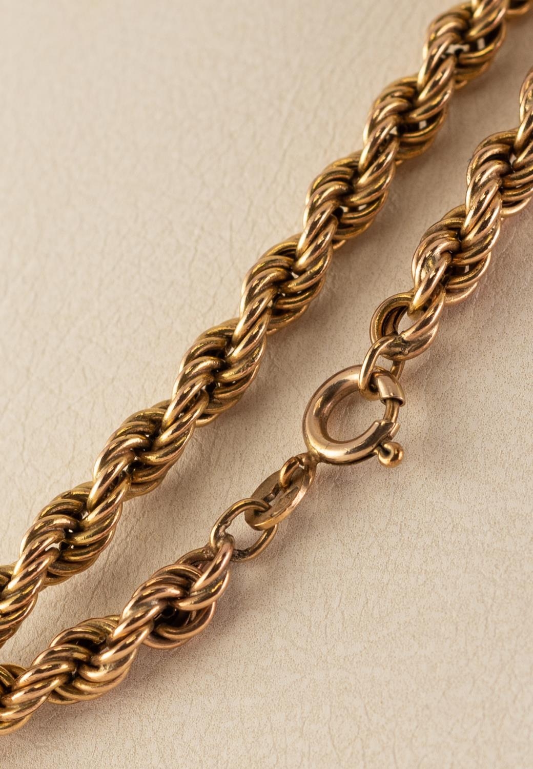 9ct GOLD BRAIDED CHAIN NECKLACE 21.7 gms - Image 3 of 3