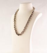 HEAVY SILVER NECKLACE, 3 1/2 ozs