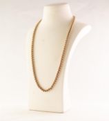 9ct GOLD CHAIN NECKLACE, 21 gms