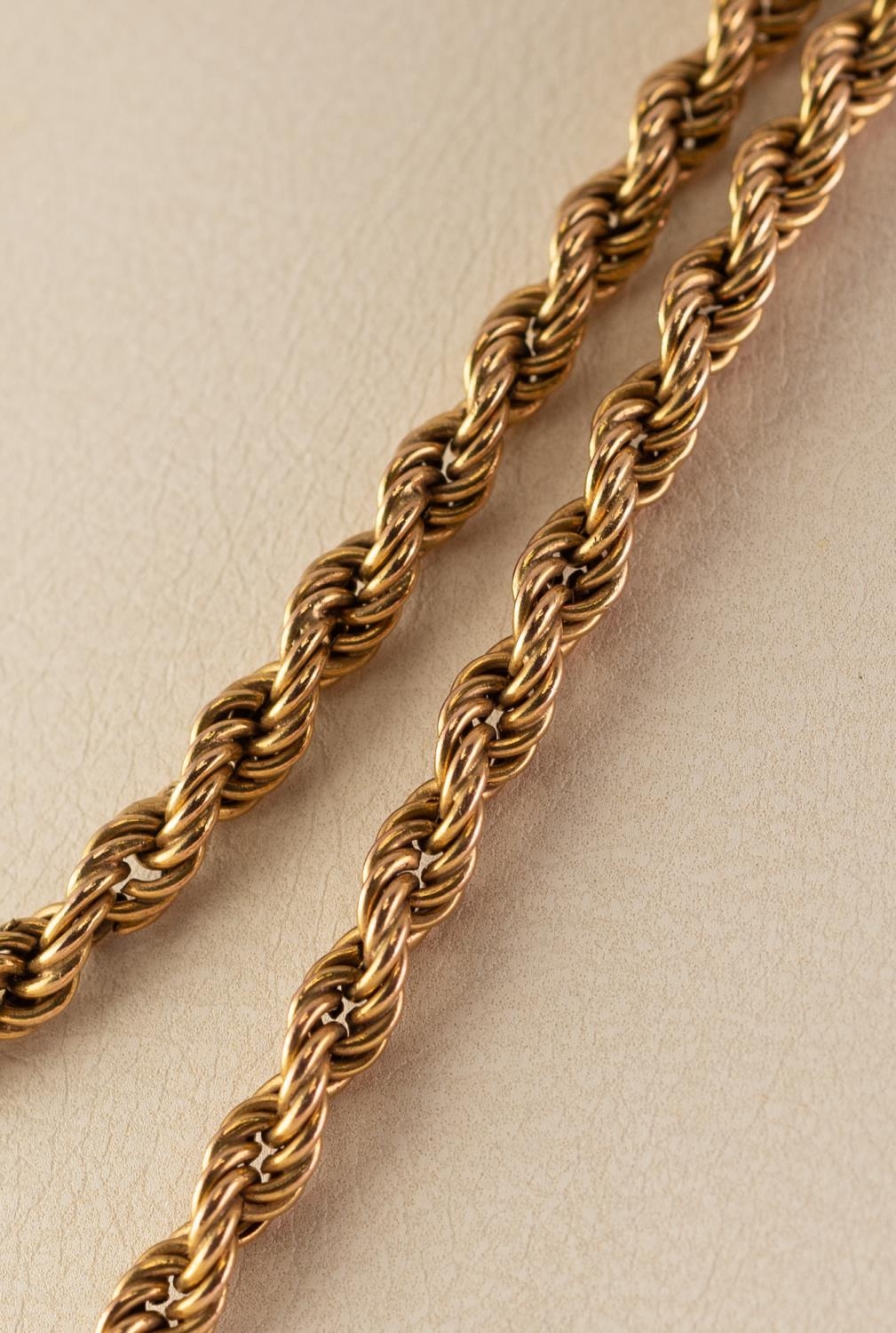 9ct GOLD BRAIDED CHAIN NECKLACE 21.7 gms - Image 2 of 3