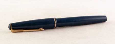 PARKER 51 BLUE PLASTIC CASED FOUNTAIN PEN