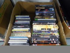 LARGE QUANTITY OF CD's, DVD's TO INCLUDE; MUSICAL CD's, ROCKY HORROR SHOW, PHANTOM OF THE OPERA